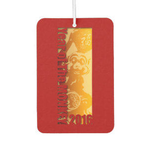 Lucky Monkey China Neujahr 2016 Air Freshener Autolufterfrischer