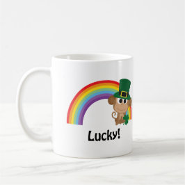 Lucky Monkey Leprechaun Kaffeetasse