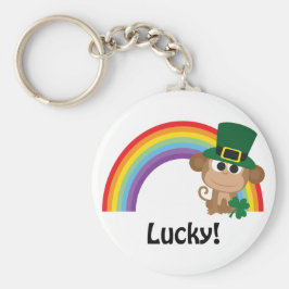 Lucky Monkey Leprechaun Schlüsselanhänger
