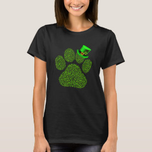 Lucky Mops Paw Dog Cat Irish Kleeblatt St Patrick T-Shirt