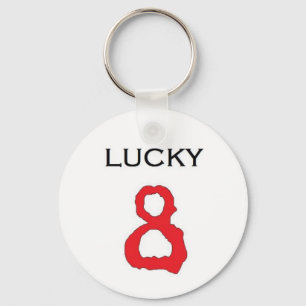 Lucky Number 8 Keychain Schlüsselanhänger