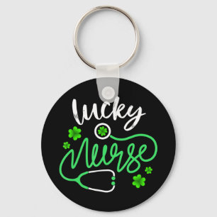 Lucky Nurse RN - Funny St. Patricks Day Kleeblatt Schlüsselanhänger
