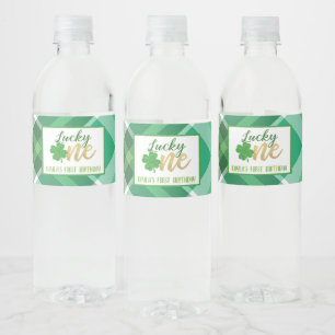 Lucky One Birthday Water Flasche Label - Custom