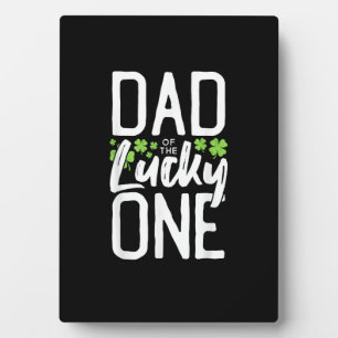 Lucky One First Birthday Dad Family St. Patrick's Fotoplatte