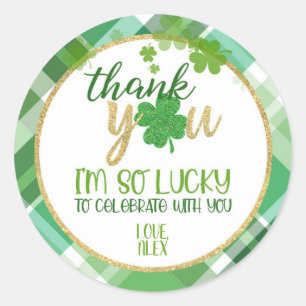 Lucky One Gevor Tag - Junge Runder Aufkleber