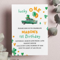 Lucky One Green Vierblättriges Kleeblatt Geburtsta