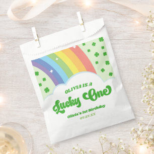 Lucky One Lucky Charm Rainbow 1. Geburtstag Party Geschenktütchen