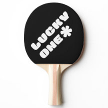 Lucky One Ping Pong Paddle - Schwarz