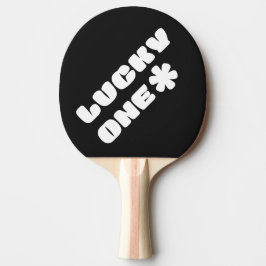Lucky One Ping Pong Paddle - Schwarz Tischtennis Schläger