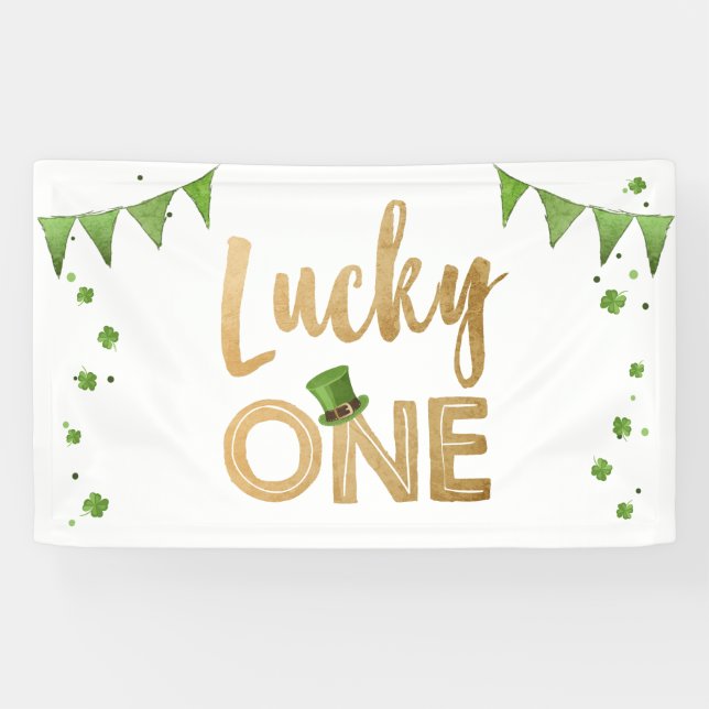 Lucky One St Patrick's Day Anniversaire Bannière C (Horizontal)