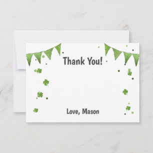 Lucky One St Patrick's Day Carte de remerciements 