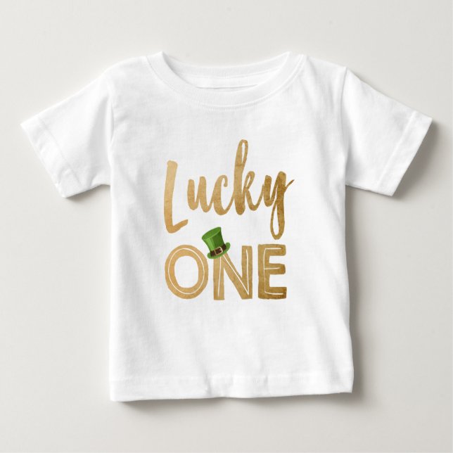 Lucky One St Patrick's Day T-shirt bébé bébé bébé (Devant)