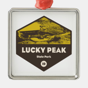 Lucky Peak Staat Park Idaho Ornament Aus Metall