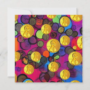 Lucky Pennies Feiertagskarte