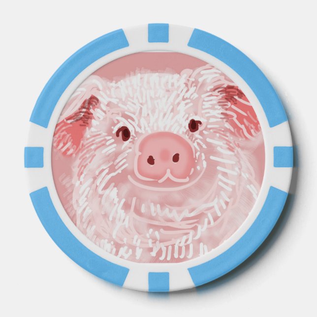 Lucky piglet Poker Chips (Vorderseite)