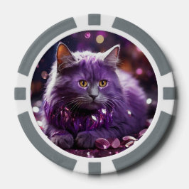 Lucky Poker Chips für Katzen Liebhaber