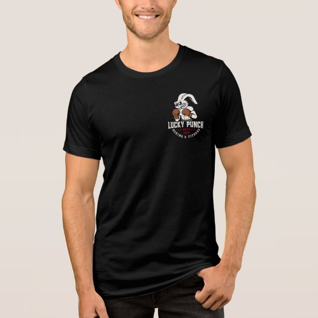 Lucky Punch Boxing T-shirt Tri-Blend Shirt (Vorderseite)