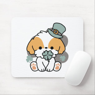 Lucky Pup mit Clover - St. Patrick's Day Gift Mousepad