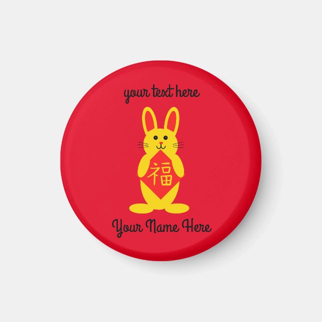 Lucky Rabbit #1 Magnet (Vorne)