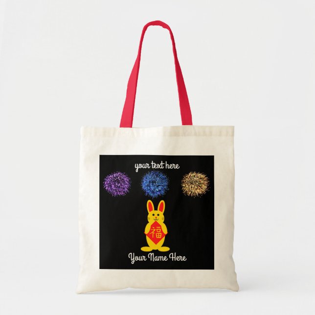 Lucky Rabbit #2 Tote Bag Tragetasche (Vorne)
