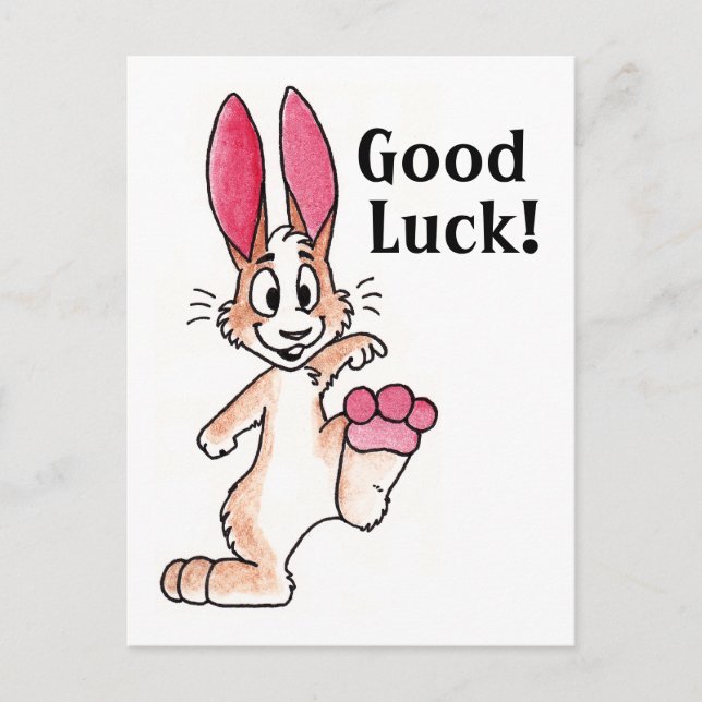 Lucky Rabbit Postcard Postkarte (Vorderseite)