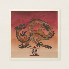 Lucky Red Dragon, 龙 Serviette