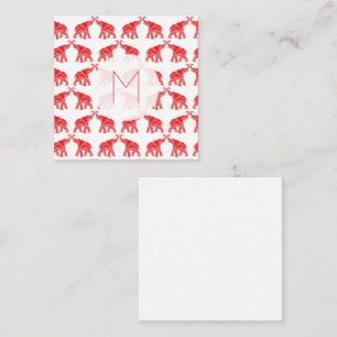 Lucky Red Elefant Mitteilungskarte