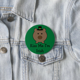 Lucky Roy Pig Button