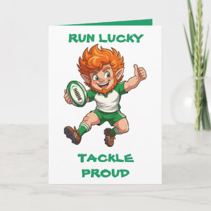 Lucky Run Match Day Magic St. Patrick’s Wochenende Karte