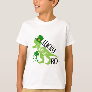 Lucky Saurus Rex - St. Patrick's Day Dinosaur T-Shirt
