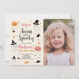 Lucky Seven Kids Halloween Einladung