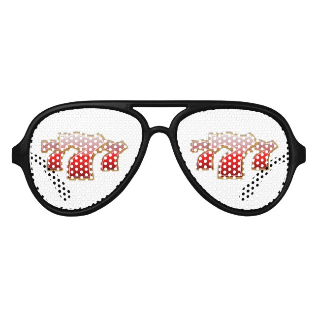 Lucky Sevens - Slot Machine Jackpot Sonnenbrille (Vorderseite)