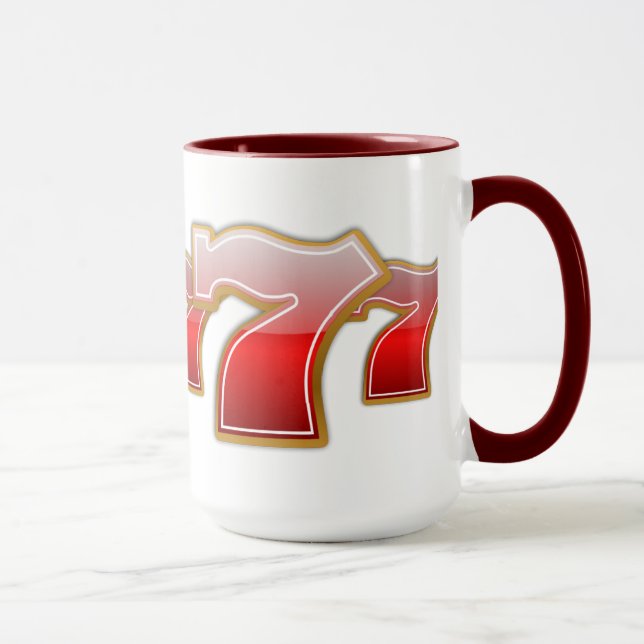 Lucky Sevens - Slot Machine Jackpot Tasse (Rechts)