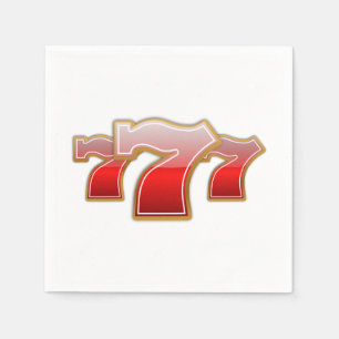 Lucky Sevens - Slotmaschine Jackpot Serviette