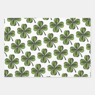Lucky Shamrock Geschenkpapier Set