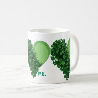 Lucky Shamrock Heart Mug | Fête de la Saint-Patric