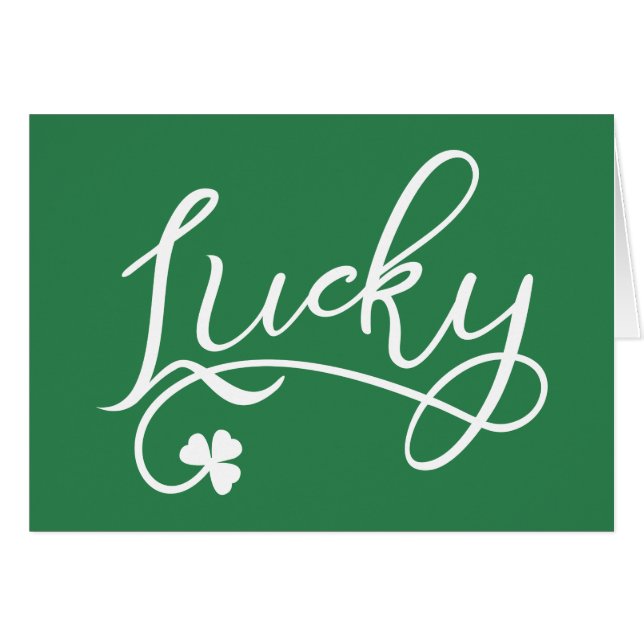 Lucky Shamrock Jour de la Saint Patrick (Devant horizontal)