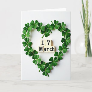 Lucky Shamrocks 17. März Karte