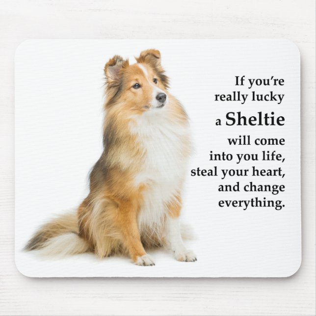 Lucky Sheltie Mousepad (Vorne)