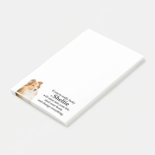 Lucky Sheltie Post-it Klebezettel