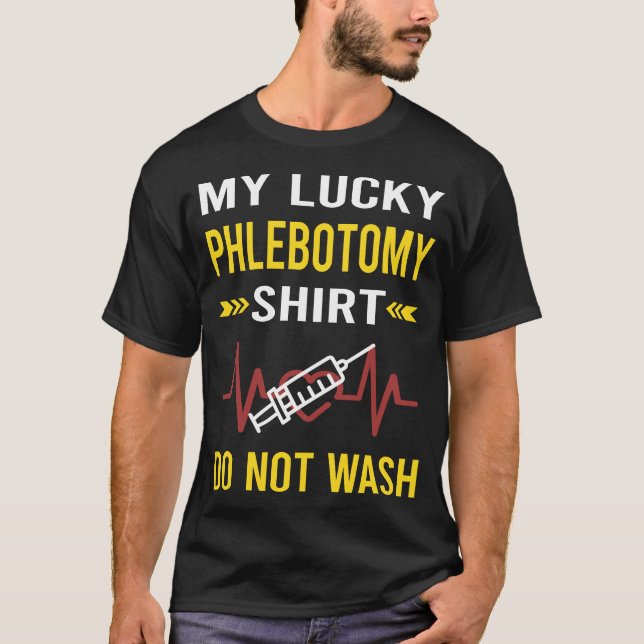 Lucky Shirt Phlebotomie Phlebotomist (Vorderseite)