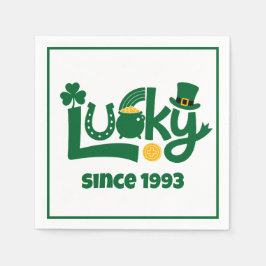 Lucky since Year Serviette