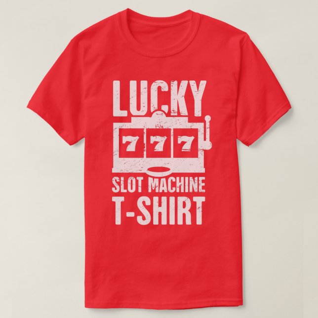 Lucky Slot Maschine T-Shirt (Design vorne)