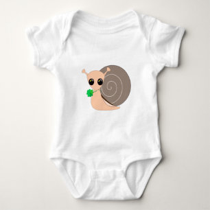 Lucky Snail Baby Bodysuit Strampler