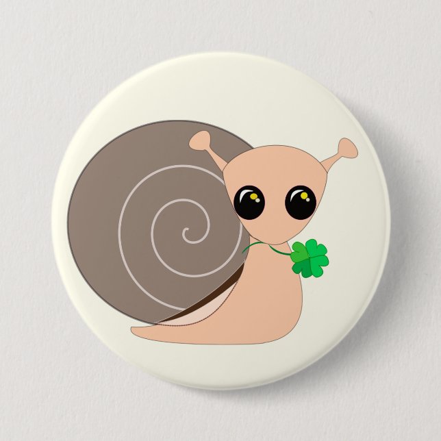 Lucky Snail Button (Vorderseite)