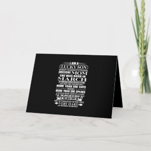 Lucky Son durch eine Phantastische Mama Geschenk f Karte