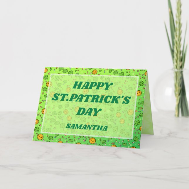 Lucky Sprinkles St. Patrick’s Day Card Karte (Vorderseite)