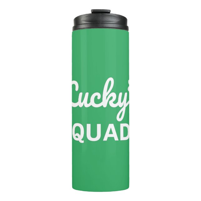 Lucky Squad St. Patrick's Day Thermosbecher (Vorderseite)