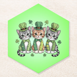 Lucky St. Patrick’s Day Kittens-47474 Untersetzer