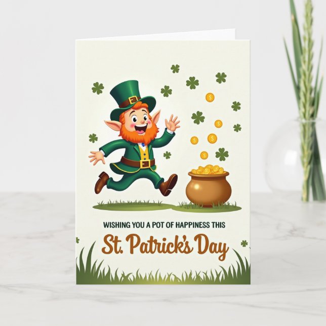 Lucky St Patricks Day Card For Partner Karte (Vorderseite)